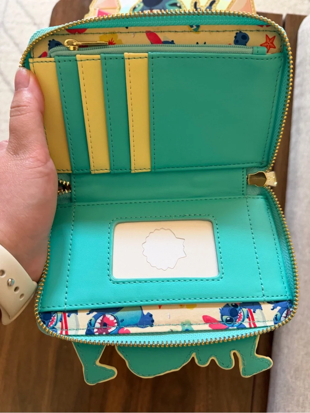 Loungefly Stitch Castle Mini Backpack & Wallet - Pastel Pink Peach Teal
